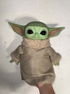 Star Wars The Mandalorian Grogu 11-Inch Plush Toy with Soft Body